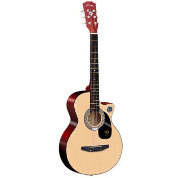 朗斯（Lang's）民谣吉他 初学入门推荐 木吉它38寸小jita乐器 原木特价 升级款