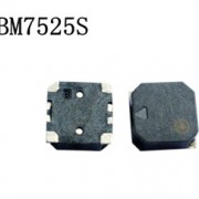 厂家供应贴片蜂鸣器 电磁式无源 BM7525S 3.6V 15欧 2700赫兹