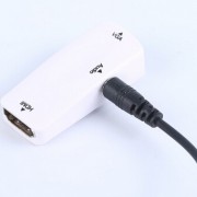 厂价直销 HDMI转VGA带音频 转换器 HDMI TO VGA 高清转接头