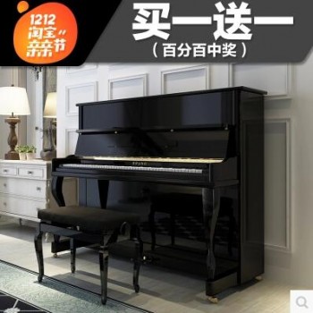 德国进口全新钢琴立式 布鲁诺钢琴高端演奏 黑色厂家直销图3