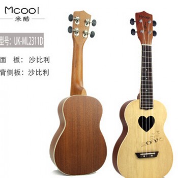 品牌直销 23寸雕花四弦琴尤克里里小吉他木质 ukulele 乌克丽丽