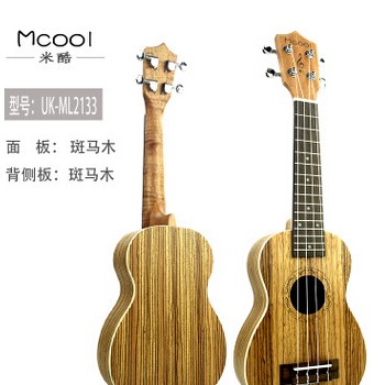 品牌直销 21寸斑马木四弦尤克里里小吉他乌克丽丽ukulele一件代发