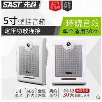 SAST/先科 d45壁挂音响 校园公共广播系列背景音乐喇叭定压定阻