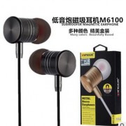 名格新款入耳式耳机批发金属磁吸重低音手机耳机线控立体声M6100