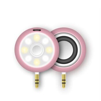 美颜小音箱即插式手机直播补光灯自拍照神器带led灯无线迷你音响图2