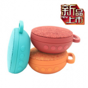 厂家批发新款布网圆形蓝牙音箱糖豆蓝牙防水音箱便携式蓝牙音箱