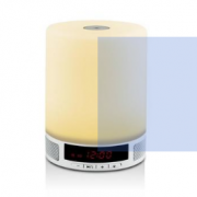 创意礼品音乐台灯 蓝牙音响小夜灯 带时钟情感灯 蓝牙音响灯外贸