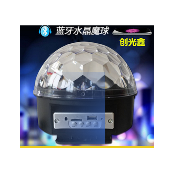 蓝牙舞台灯音箱led新款七彩水晶魔球带收音/蓝牙/U盘/遥控器批发图2