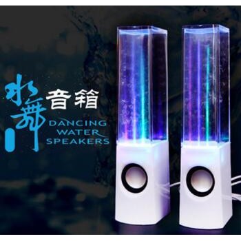 水舞水晶七彩灯音响音乐喷泉喷水音箱不倒翁水舞 低音炮迷你音响