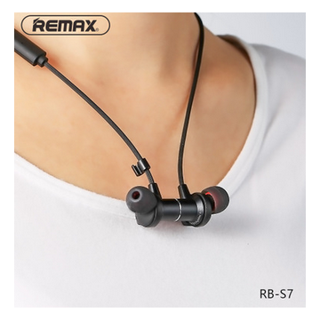 remax苹果新款磁吸耳塞式运动式蓝牙耳机4.1 立体声跑步耳機S7