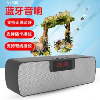 闻歌N-200 超炫混音唱吧全民k歌麦克风便携式户外音响带无线话筒图2