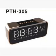 PTH-305金属无线4.0蓝牙音箱 LED闹钟手机插卡收音机音响低音炮