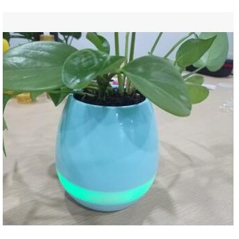 新品蓝牙音箱智能音乐花盆室内绿色植物音乐盆栽触碰感应创意礼品