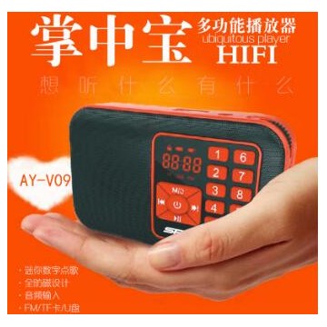 先科新世纪 AY-V09 收音机老年老人迷你插卡小音箱便携式播放器