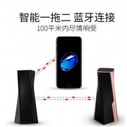 一拖二无线蓝牙音响低音炮户外便携插卡小音箱电脑音响蓝牙对箱