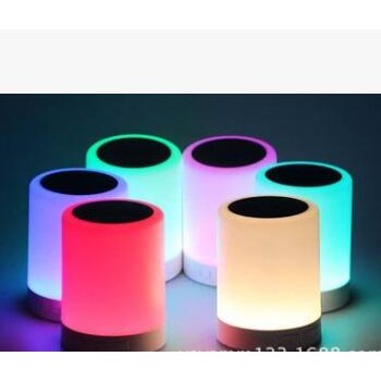 微商爆款创意LED七彩变色蓝牙音箱 插卡小夜灯蓝牙音箱 蓝牙音箱