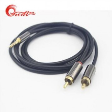 AV一分二 音频线 3.5转双莲花 头 3.5转2rca 音箱线 质量堪比绿联