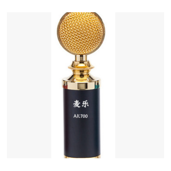 麦乐AK700小奶瓶电容麦 网络K歌 主播麦克风 豪华手提箱