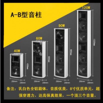 室外音柱A-B系列 8寸优质单元超强穿透力 高保真效果DSP音柱款式