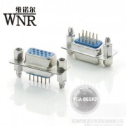维诺尔供HDB-50S高密度VGA连接器插座15P焊接通讯线缆工业插头