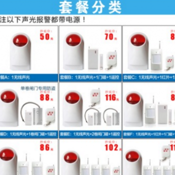 厂家直销防小偷喇叭 现场声光报警器 声光报警器 无线喇叭