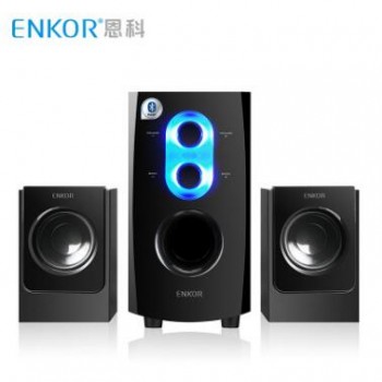 ENKON/恩科E60B电脑笔记本音响 台式家用有源音箱 蓝牙低音炮音箱