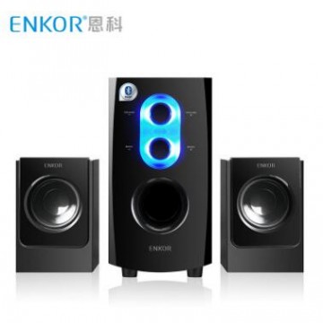 ENKON/恩科E60B电脑笔记本音响 台式家用有源音箱 蓝牙低音炮音箱