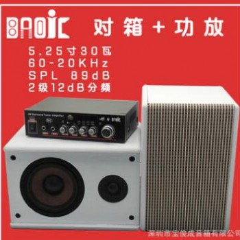 木质音箱厂家供新款BAO-TS20无源音箱 重低音书架对箱音响