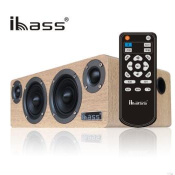 ibass soeasy旗舰版台式音响 无线蓝牙音箱 桌面2.0木质音响