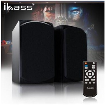 ibass BF11书架蓝牙音响 木质2.0发烧音箱 数字同轴音响 家用办公