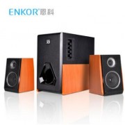 恩科ENKOR X3B多媒体音响电脑台式笔记本音箱木质2.1低音炮