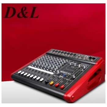厂家直销 D&L PMX-1500USB 8路专业调音台功放一体机