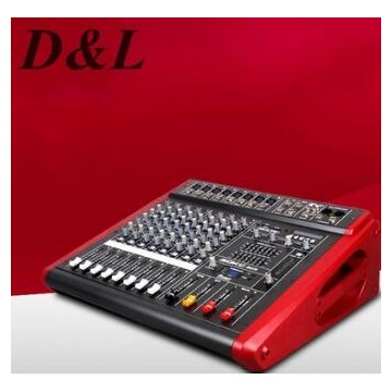 厂家直销 D&L PMX-1500USB 8路专业调音台功放一体机