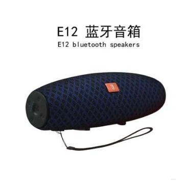 新款创意无线便携蓝牙低音炮插卡充电USB手机E12双喇叭音箱音响