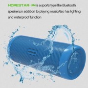 新款HOPESTAR-P4防水蓝牙音箱户外 FM 带灯骑行充电宝便携音响