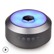 时钟音响厂家直销/led显示屏时钟闹钟蓝牙音箱/七彩迷你音响批发