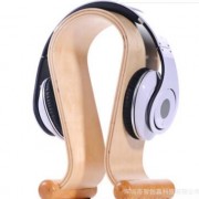 实木耳机支架 耳机展示架 耳机挂架 头戴式 u型木质耳机架