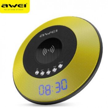 AWEI用维Y290新款无线充电蓝牙音箱 便携式插卡FM蓝牙音响礼品定