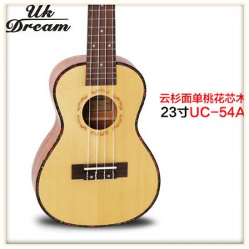 定制 23寸云单桃花芯四弦小吉他 ukulele新品四弦小吉他UC-54A