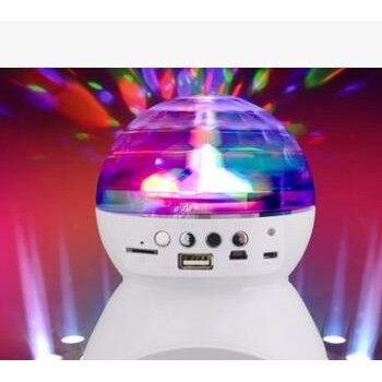 爆款无线蓝牙LED舞台音响七彩灯光音箱水晶球迷你音响广场舞音箱