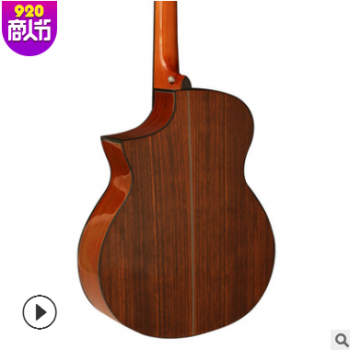 吉他厂家批发 FN-30 40寸民谣吉他 云杉胡桃木亮光吉他 初学者热图2
