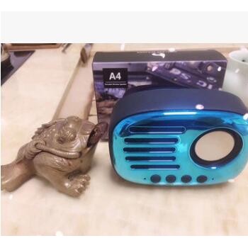 厂家直销新款A4 无线蓝牙音箱插卡复古收音机音响便携式户外音箱
