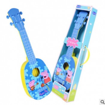 儿童礼品佩奇小猪小吉他玩具仿真可弹奏尤克里里初学者幼儿园批发