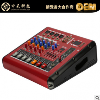中天 4路蓝牙调音台带功放 效果调音台 四路专业舞台演出调音台图2