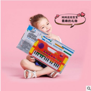 爆款儿童玩具钢琴 亲子早教多功能音乐电子琴玩具供应（红色）