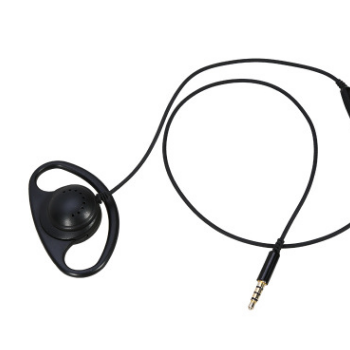 对讲机耳机耳挂式 套耳式对讲机耳机粗线麦 线控耳机专用