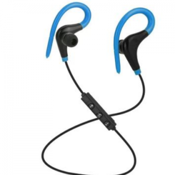 无线蓝牙耳机BT-1大牛角 运动有线立体音通用耳机 挂耳式双耳运动