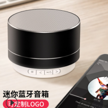 新款迷你小钢炮蓝牙音箱无线智能插卡收音机便携式LED户外音响图1