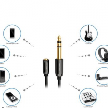马逊热销3.5转6.5音频线3.5mm电脑功放音响公对公连接线调音台