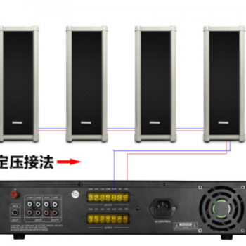 甲声蓝牙工程级大功率定压功放机六分区景区校园工厂背景音乐系统